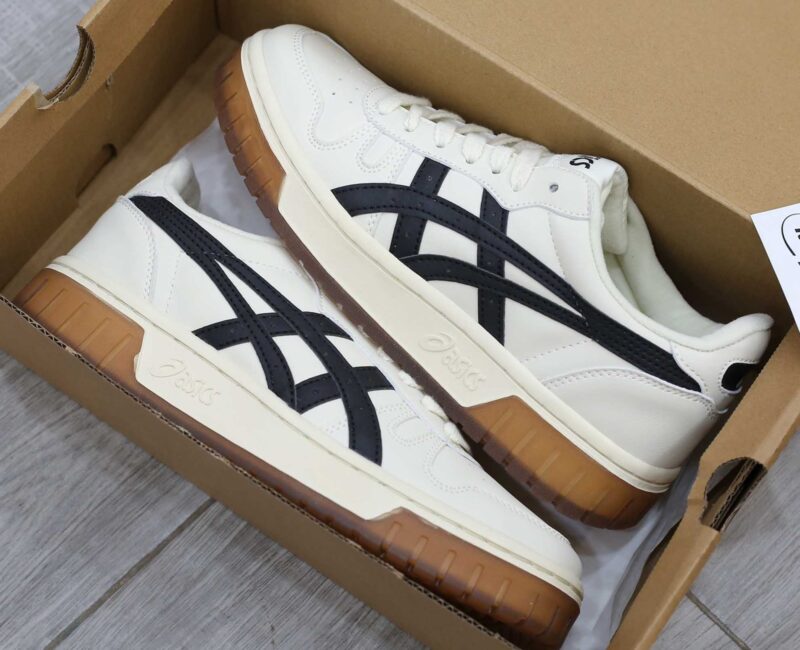 Giày Asics Court MZ Cream Black Gum Like Auth