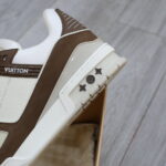Giày Louis Vuitton LV Trainer Moka Trơn 2023 Best Quality