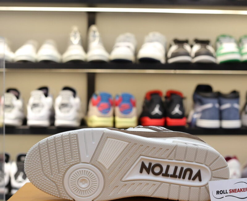 Giày Louis Vuitton LV Trainer Moka Trơn 2023 Best Quality