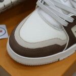 Giày Louis Vuitton LV Trainer Moka Trơn 2023 Best Quality