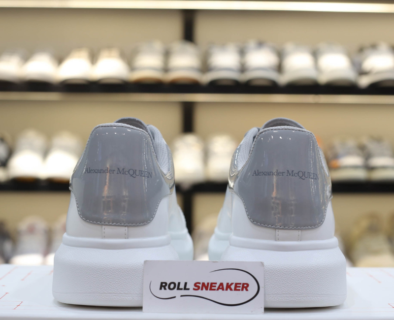 Giày Alexander Mcqueen Gót Xám Bóng Like Auth