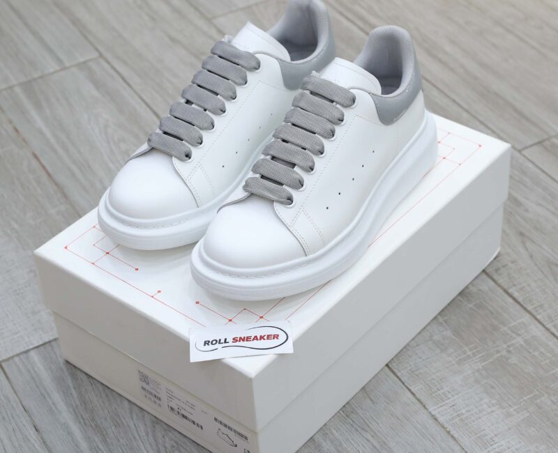 Giày Alexander Mcqueen Gót Xám Bóng Like Auth