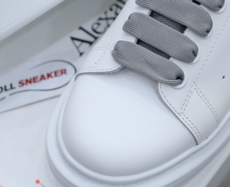 Giày Alexander Mcqueen Gót Xám Bóng Like Auth