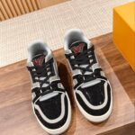 Giày Louis Vuitton Lv Trainer #54 Signature Black Grey Crystal