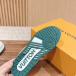 Giày Louis Vuitton Lv Trainer #54 Signature Green Strass
