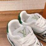 Giày Louis Vuitton Lv Trainer #54 Signature Green Strass