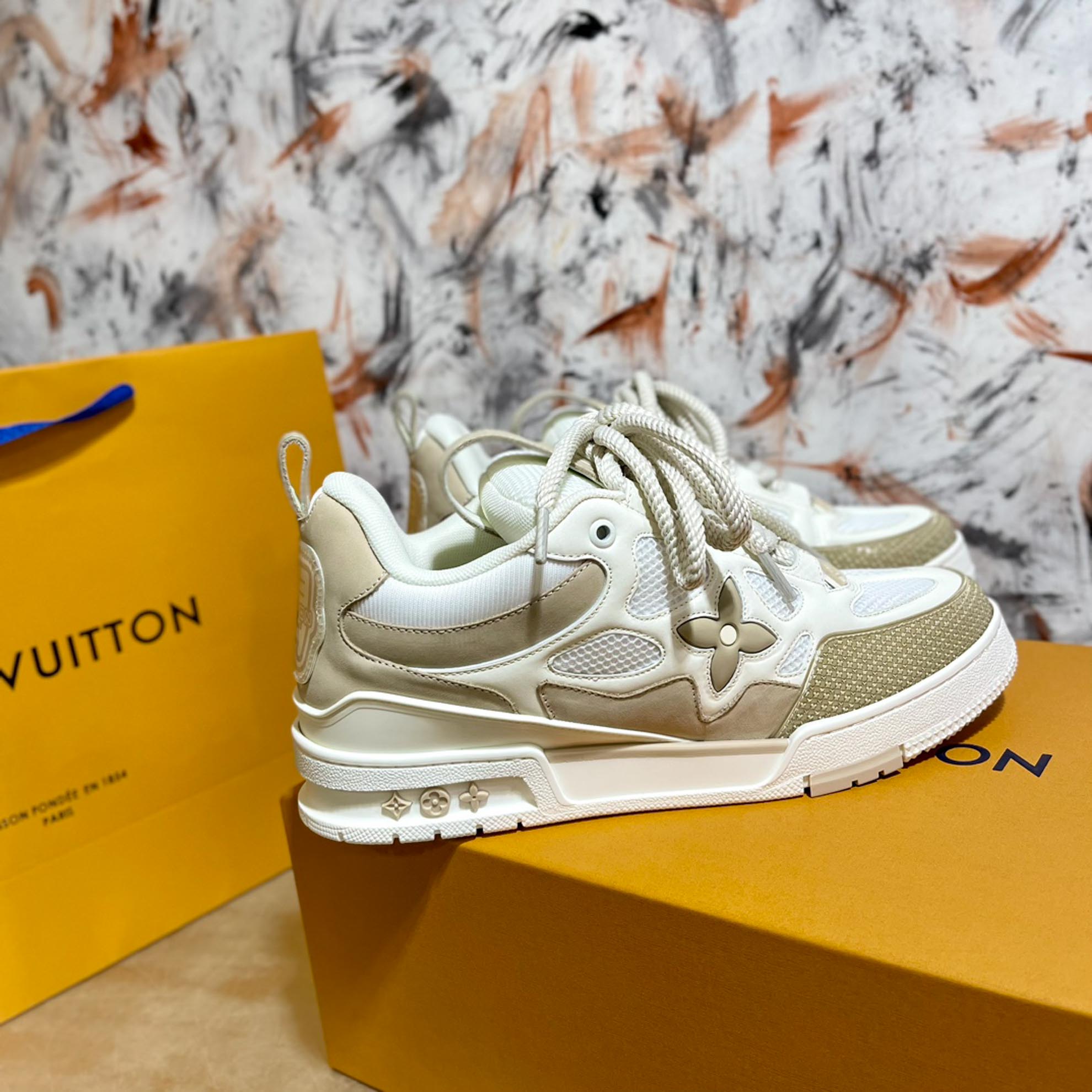 Louis Vuitton LV Skate Sneaker Beige White Best Quality