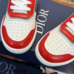 Giày Dior B27 Low Red Grey Dior Oblique Jacquard Like Auth