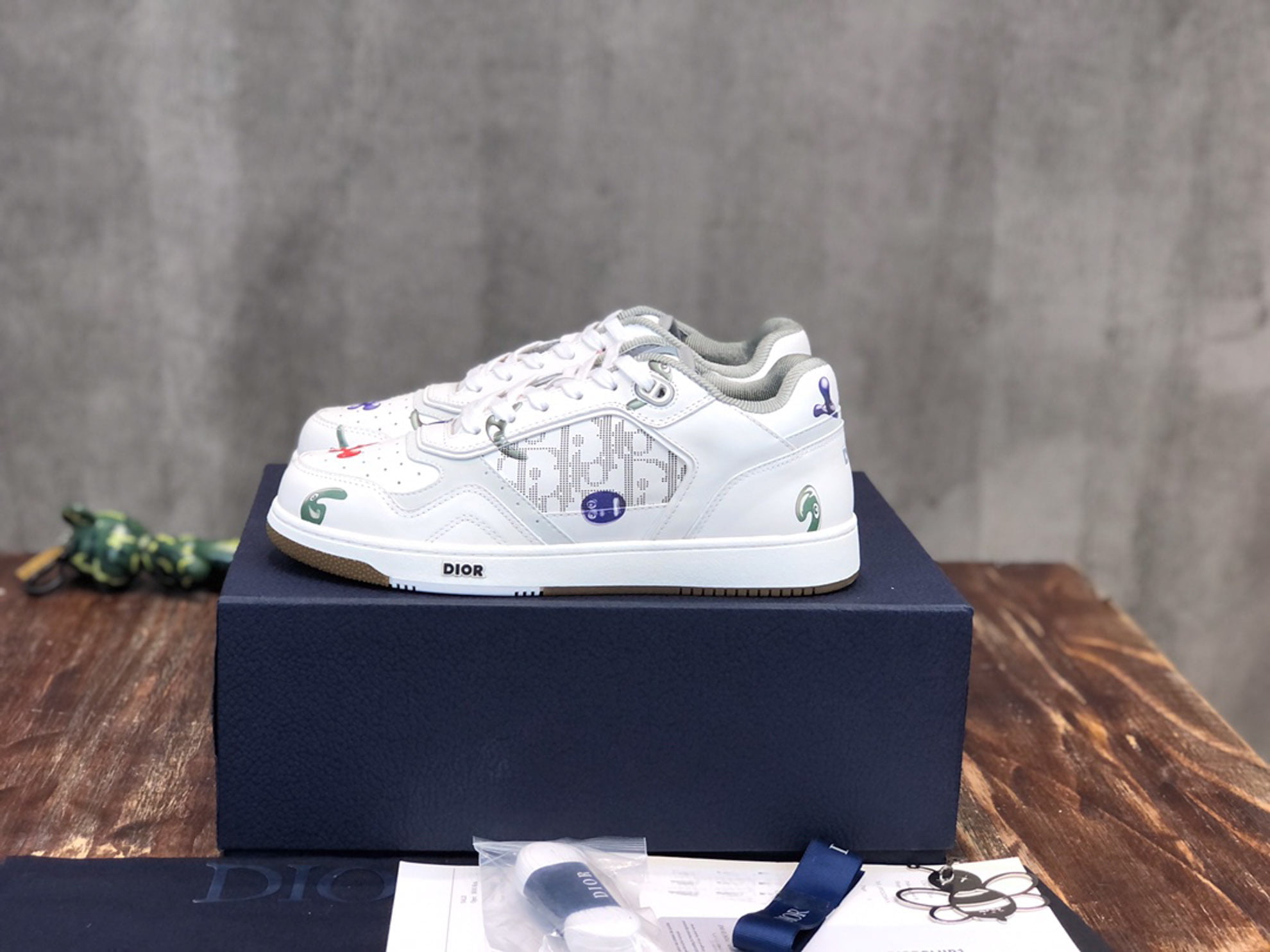 Giày Dior B27 Low x Kenny Scharf Multicolor Print Like Auth