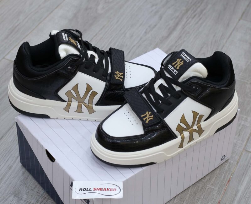 Giày MLB Chunky Liner Mid Lux New York Yankees Black Like Auth