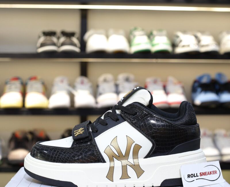 Giày MLB Chunky Liner Mid Lux New York Yankees Black Like Auth