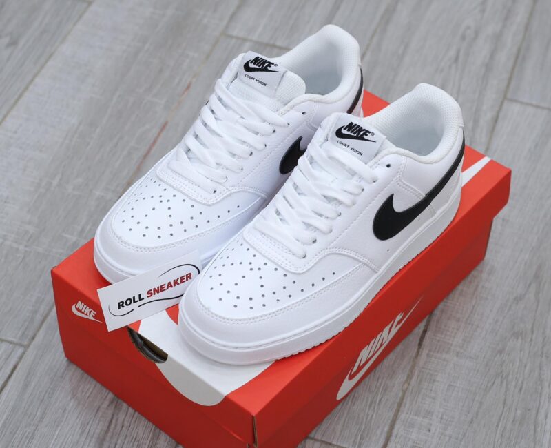 Giày Nike Court Vision Low Next Nature ‘White Black’