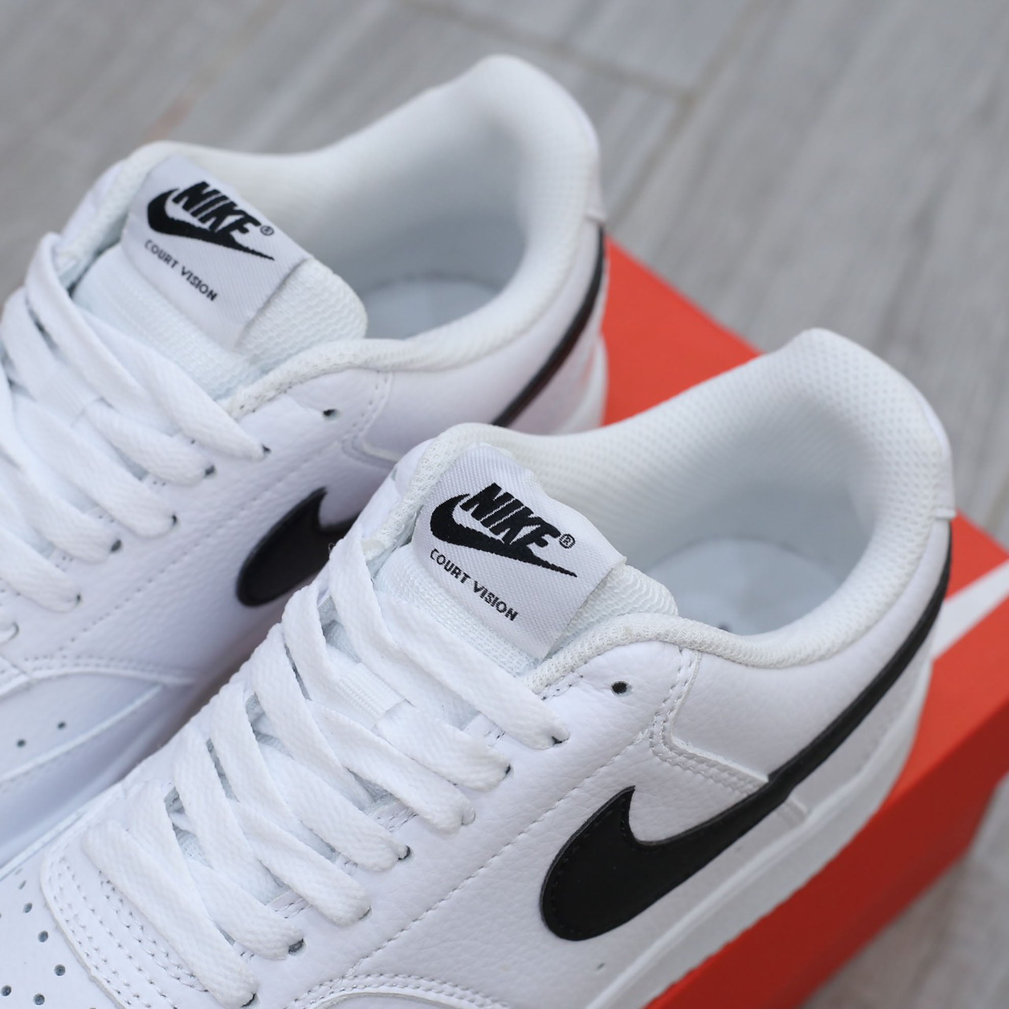 Giày Nike Court Vision Low Next Nature ‘White Black’