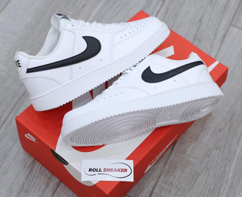 Giày Nike Court Vision Low Next Nature ‘White Black’