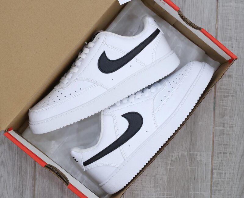 Giày Nike Court Vision Low Next Nature ‘White Black’