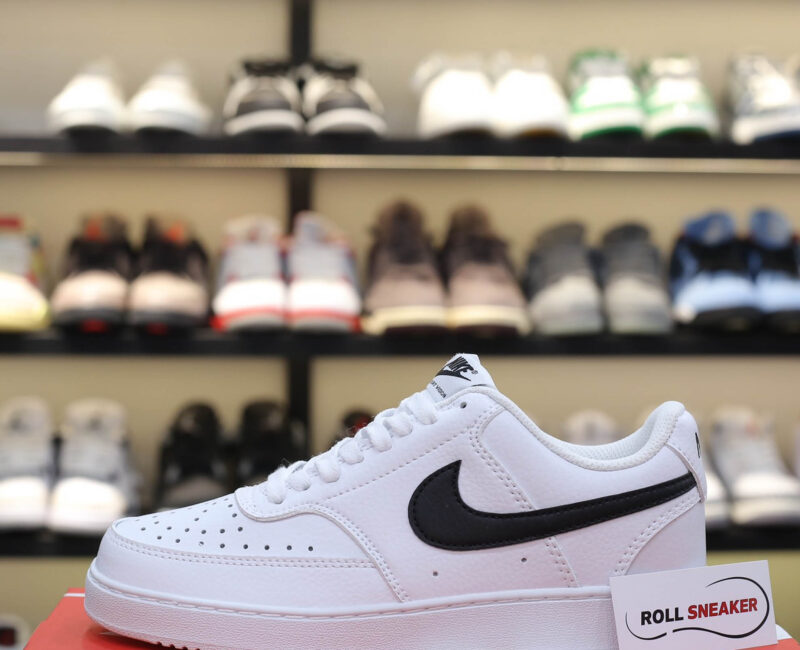 Giày Nike Court Vision Low Next Nature ‘White Black’