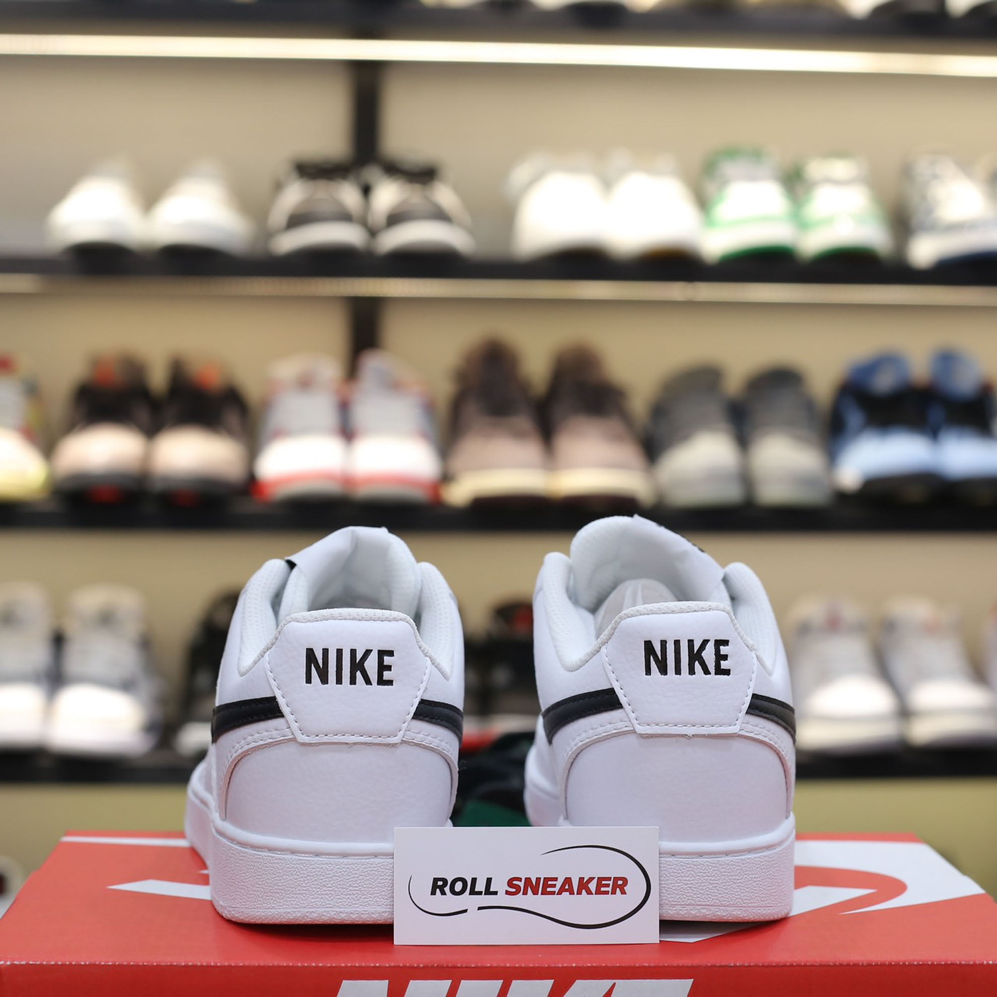 Giày Nike Court Vision Low Next Nature ‘White Black’