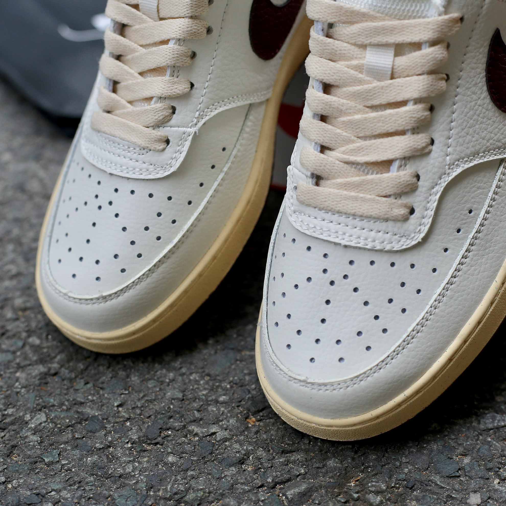 Giày Nike Court Vision Low 'White Red Gold'
