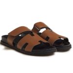 Hermes Chypre Sandal Naturel Black Smooth Calfskin Leather
