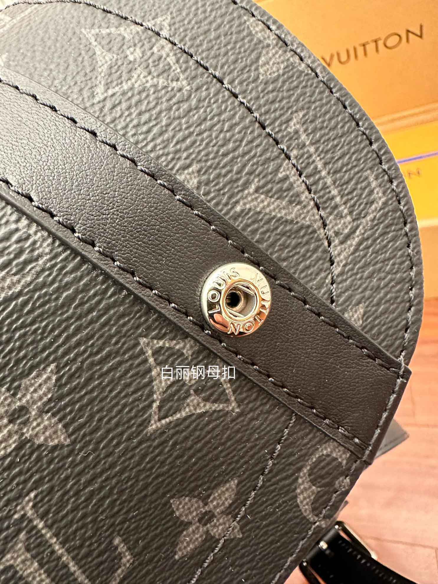 BaLo LV Christopher MM Monogram Eclipse Canvas Đen Nhạt