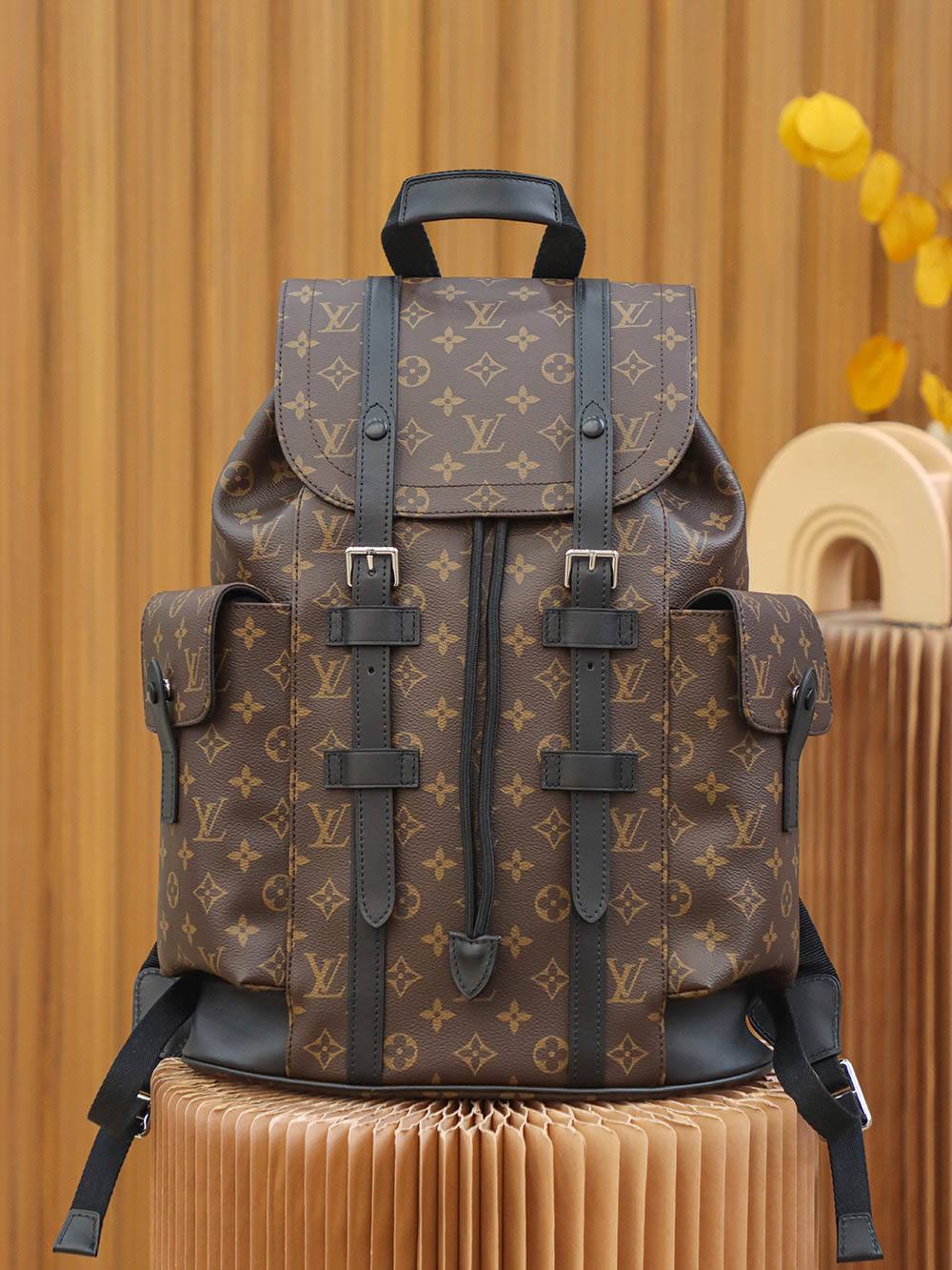 BaLo LV Christopher MM Monogram Eclipse Canvas Nâu