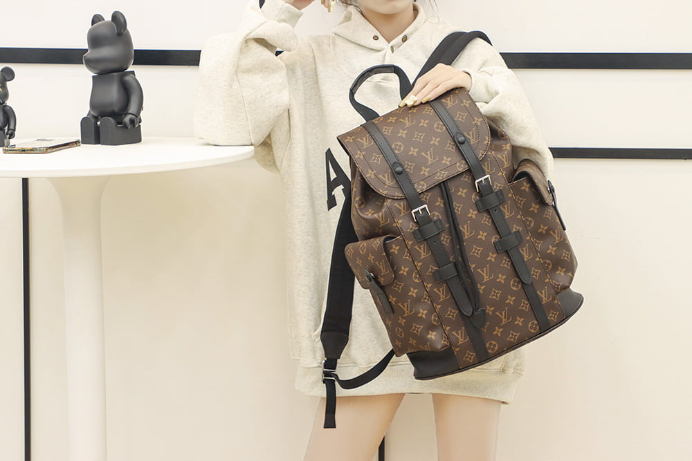 BaLo LV Christopher MM Monogram Eclipse Canvas Nâu