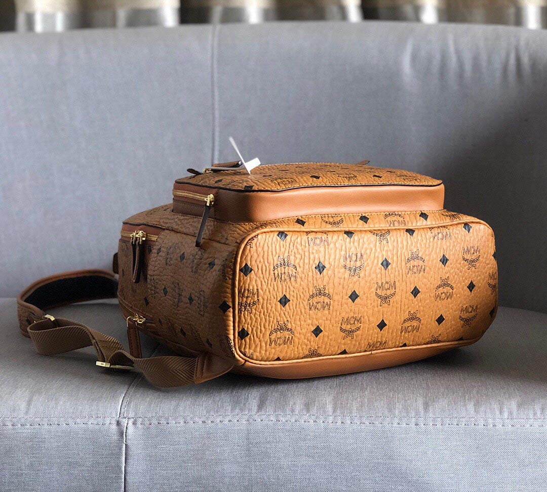 Balo MCM Stark Side Studs in Visetos Cognac