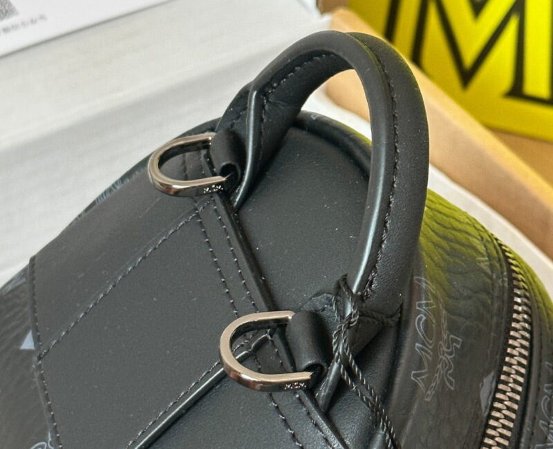 Balo MCM Stark Side Studs in Visetos Black Mini