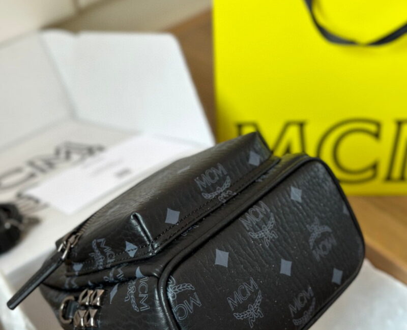 Balo MCM Stark Side Studs in Visetos Black Mini