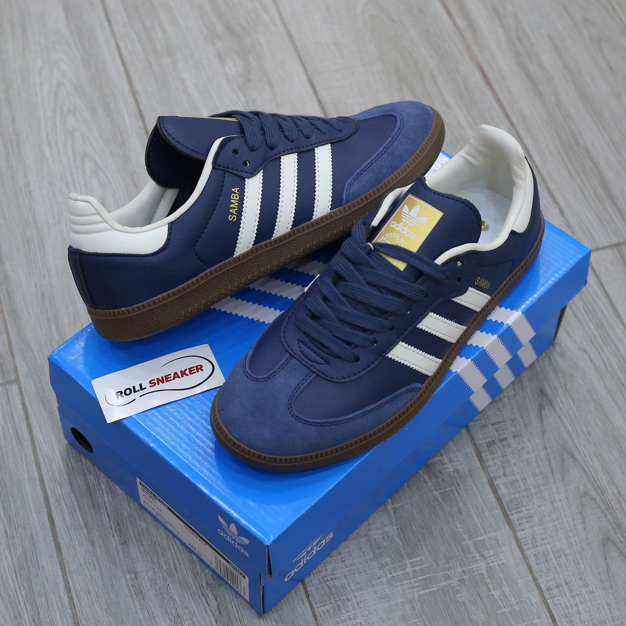 Giày Adidas Samba OG Night Navy Like Auth