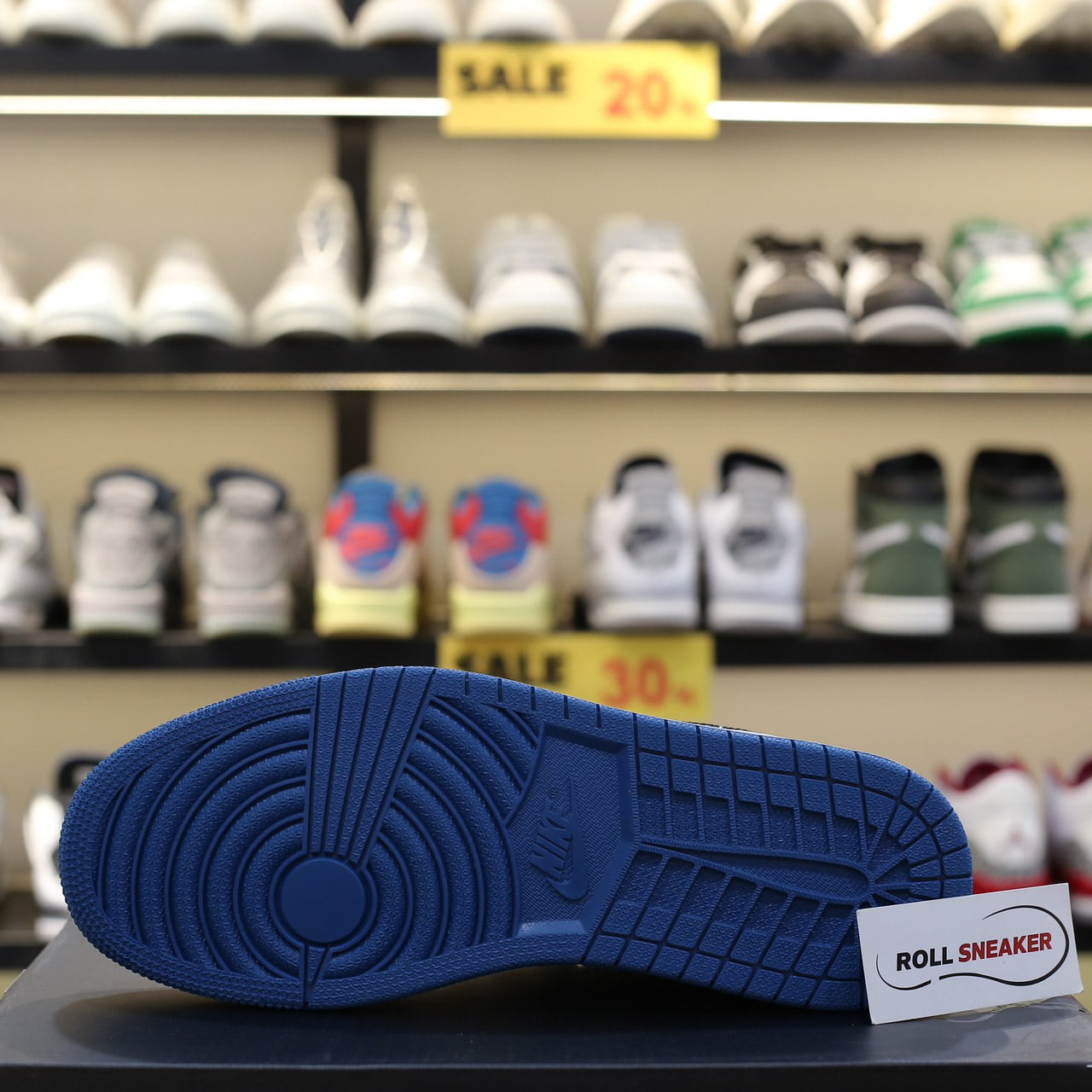 Giày Nike Air Jordan 1 Low ‘White Industrial Blue Siren Red’ Like Auth