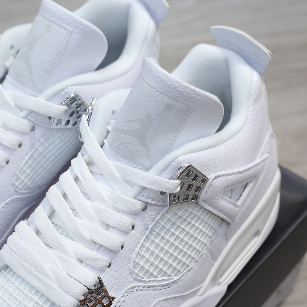 Giày Nike Air Jordan 4 Retro Pure Money (full trắng) Best Quality
