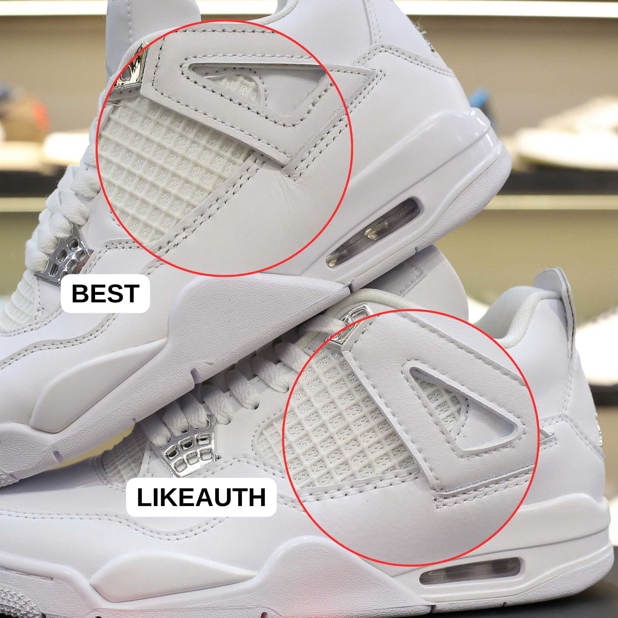 Giày Nike Air Jordan 4 Retro Pure Money (full trắng) Best Quality