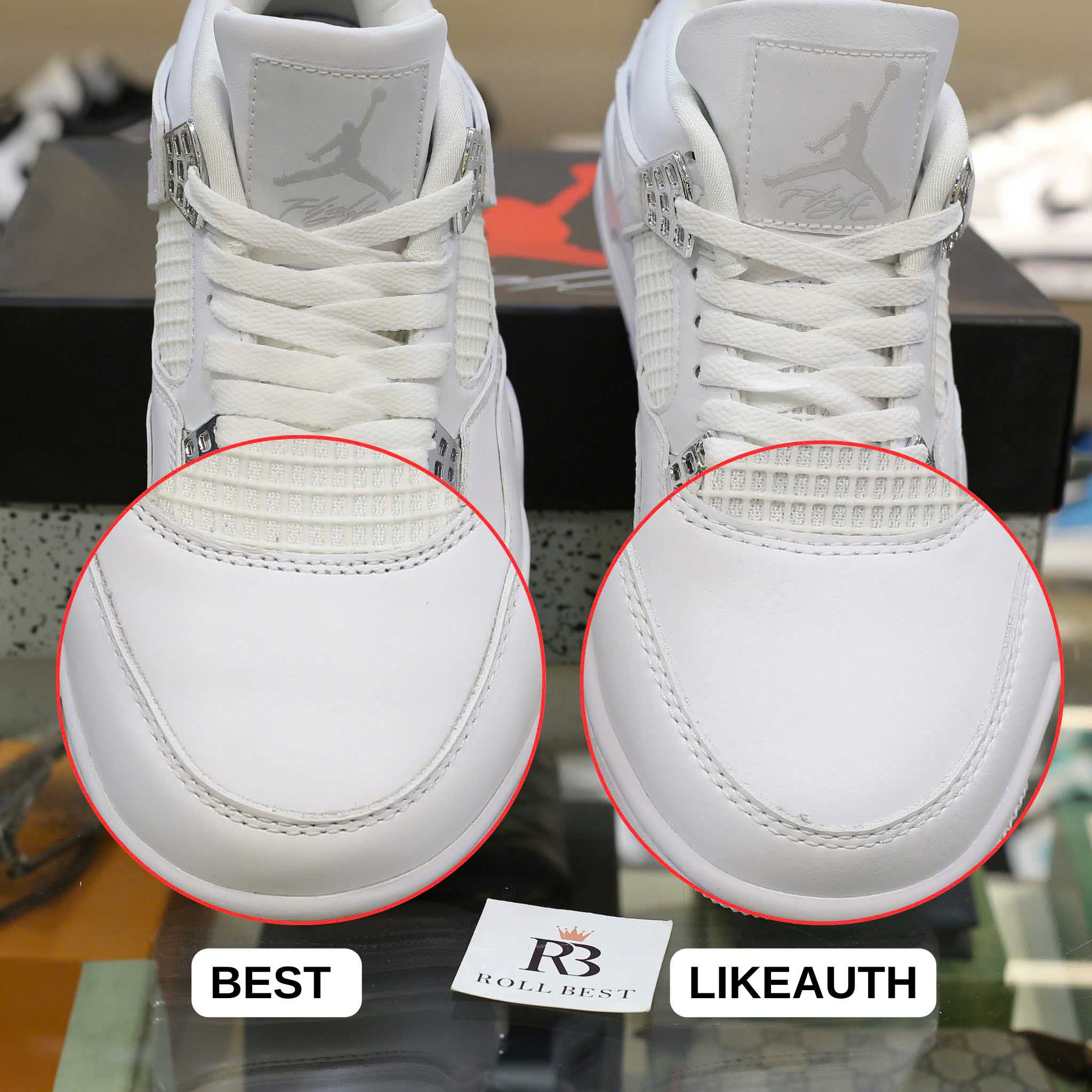 Giày Nike Air Jordan 4 Retro Pure Money (full trắng) Best Quality