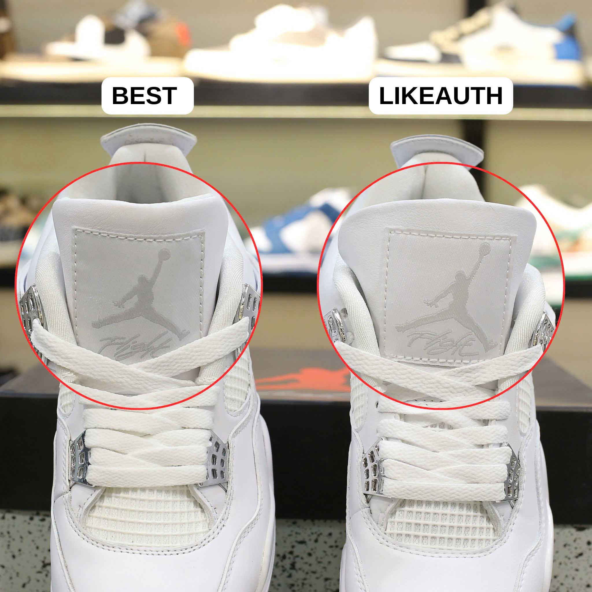 Giày Nike Air Jordan 4 Retro Pure Money (full trắng) Best Quality