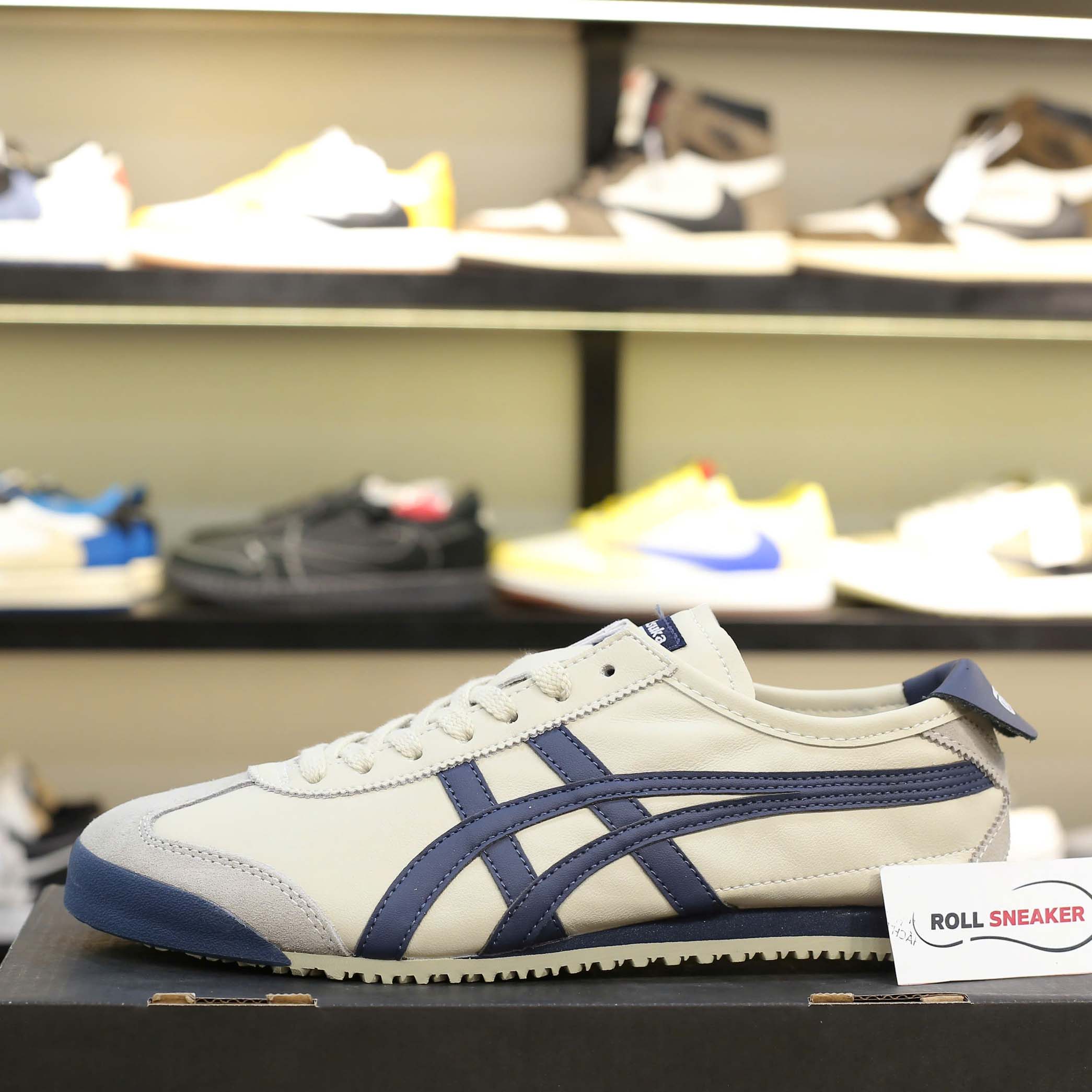 Giày Onitsuka Tiger Mexico 66 ‘Beige Navy’ Like Auth