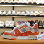 Giày Louis Vuitton LV Trainer #54 Damier Orange Best Quality