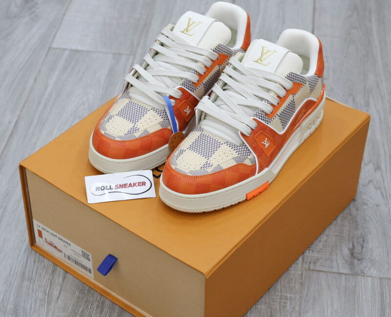 Giày Louis Vuitton LV Trainer #54 Damier Orange Best Quality