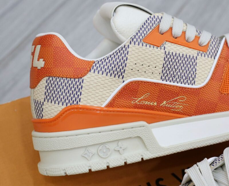 Giày Louis Vuitton LV Trainer #54 Damier Orange Best Quality