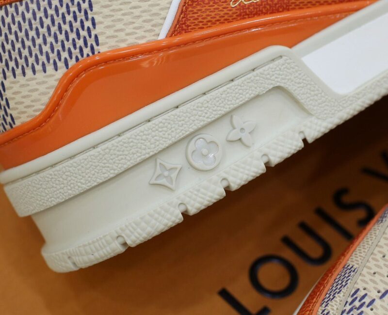 Giày Louis Vuitton LV Trainer #54 Damier Orange Best Quality