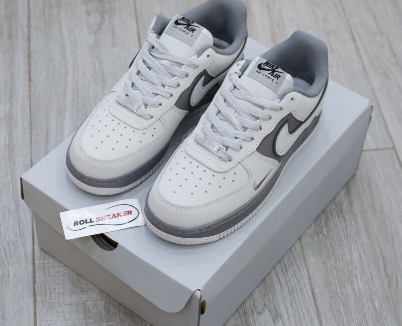 Giày Nike Air Force 1 Double White Grey Shadow