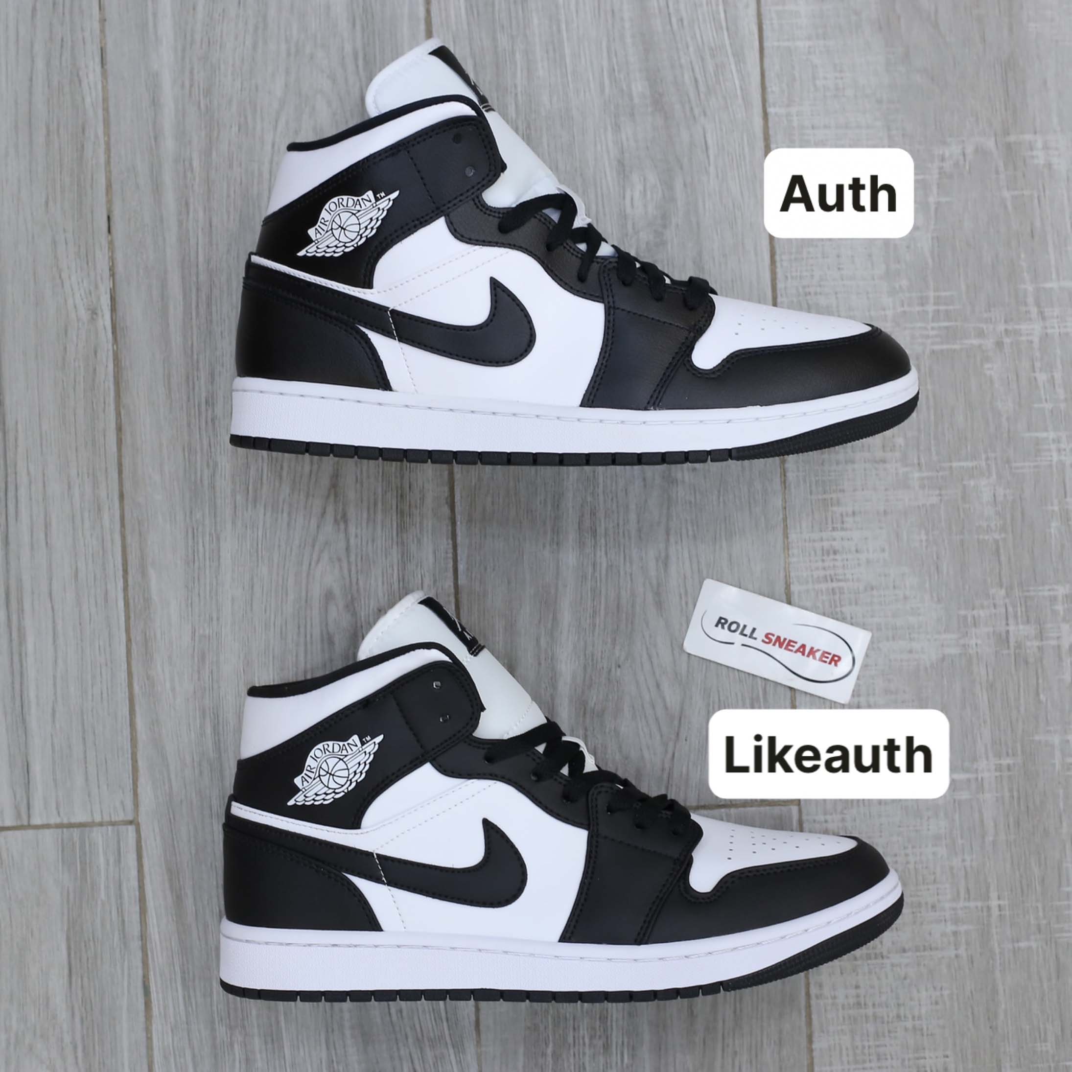 Giày Nike Air Jordan 1 Mid 'Panda' Like Auth