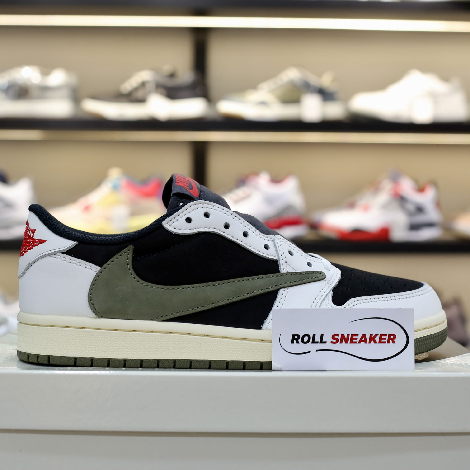 Giày Nike Air Jordan 1 Low Travis Scott ‘Olive’ Best Quality