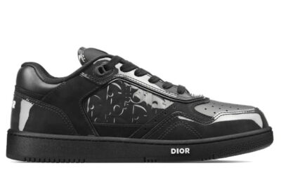 Giày Dior B27 Black Patent Calfskin Dior Oblique Gravity Leather Best Quality