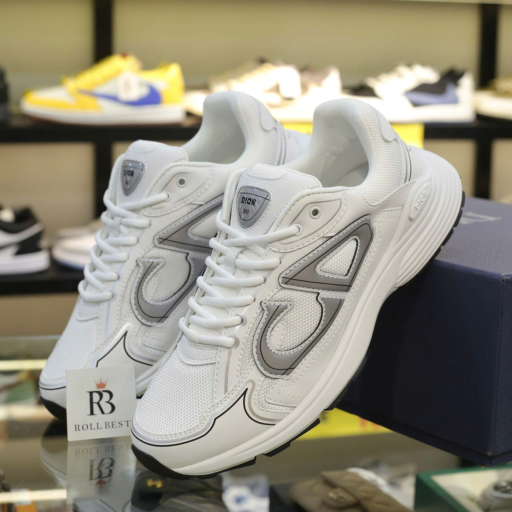 Giày Dior B30 Sneaker ‘Triple White’ Best Quality