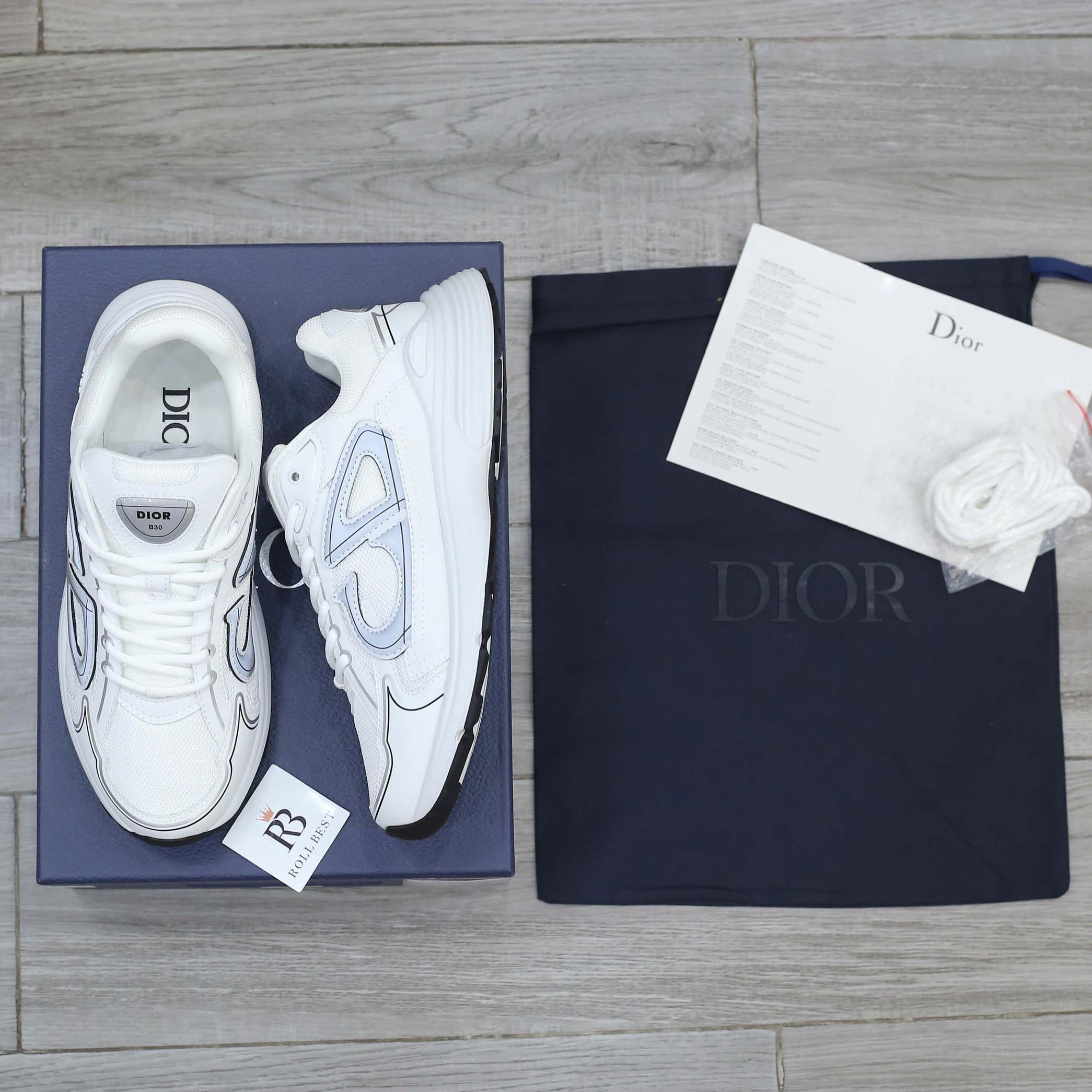 Giày Dior B30 Sneaker ‘Triple White’ Best Quality