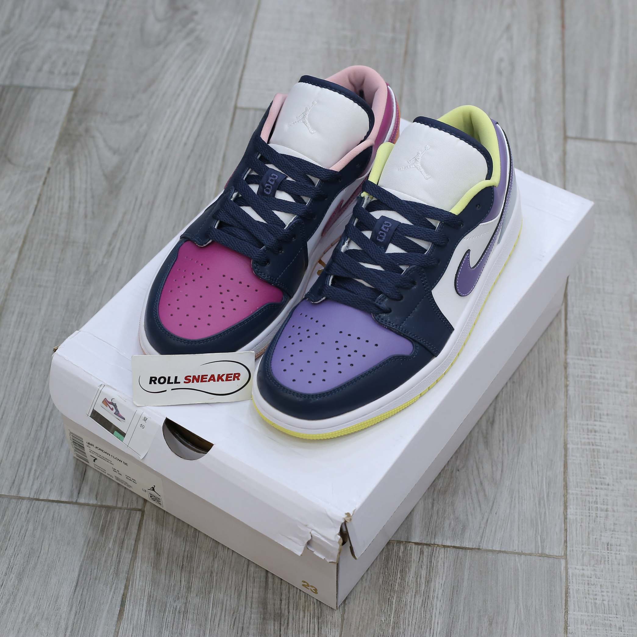 Giày Nike Air Jordan 1 Low ‘Mismatched Purple Magenta Best Quality