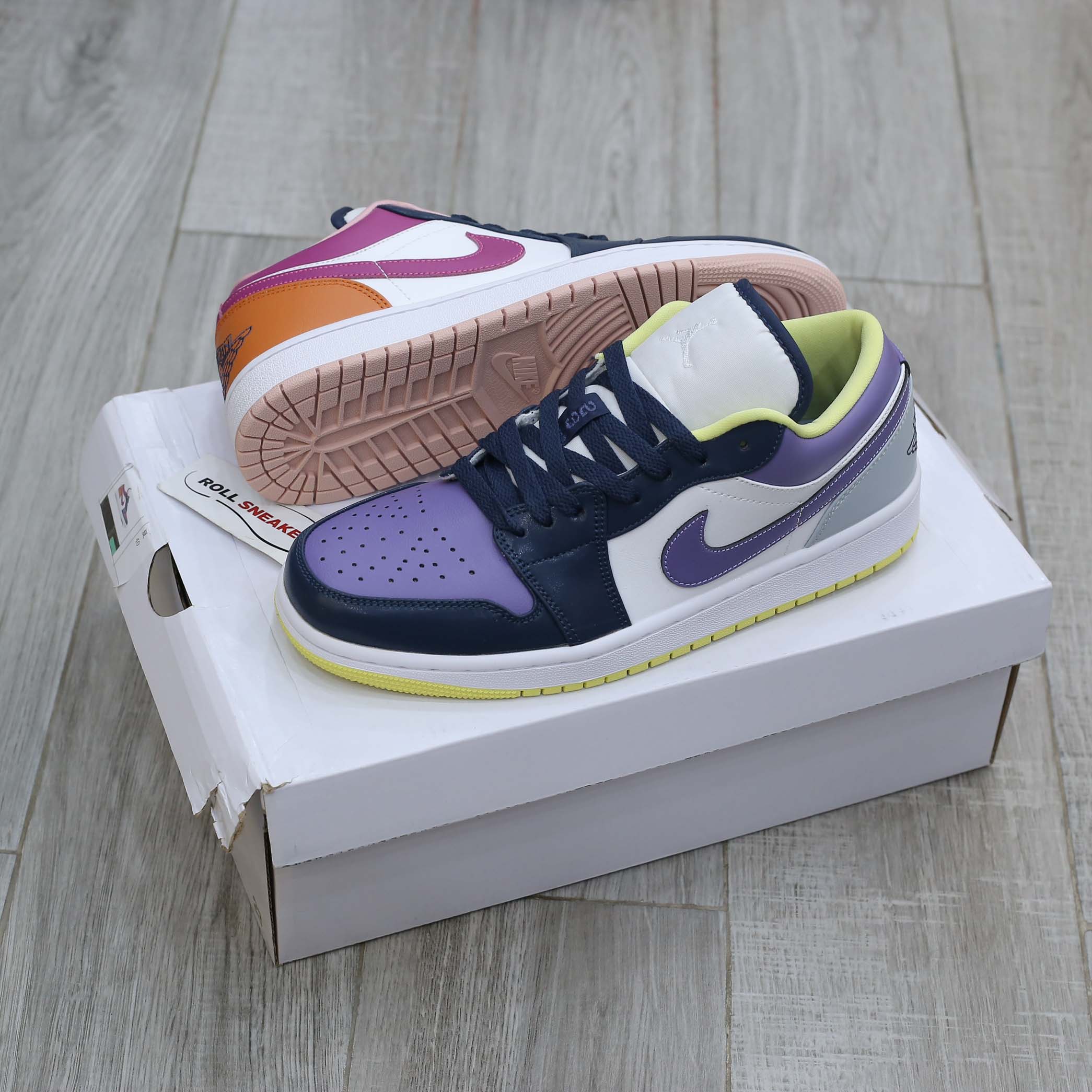 Giày Nike Air Jordan 1 Low ‘Mismatched Purple Magenta Best Quality