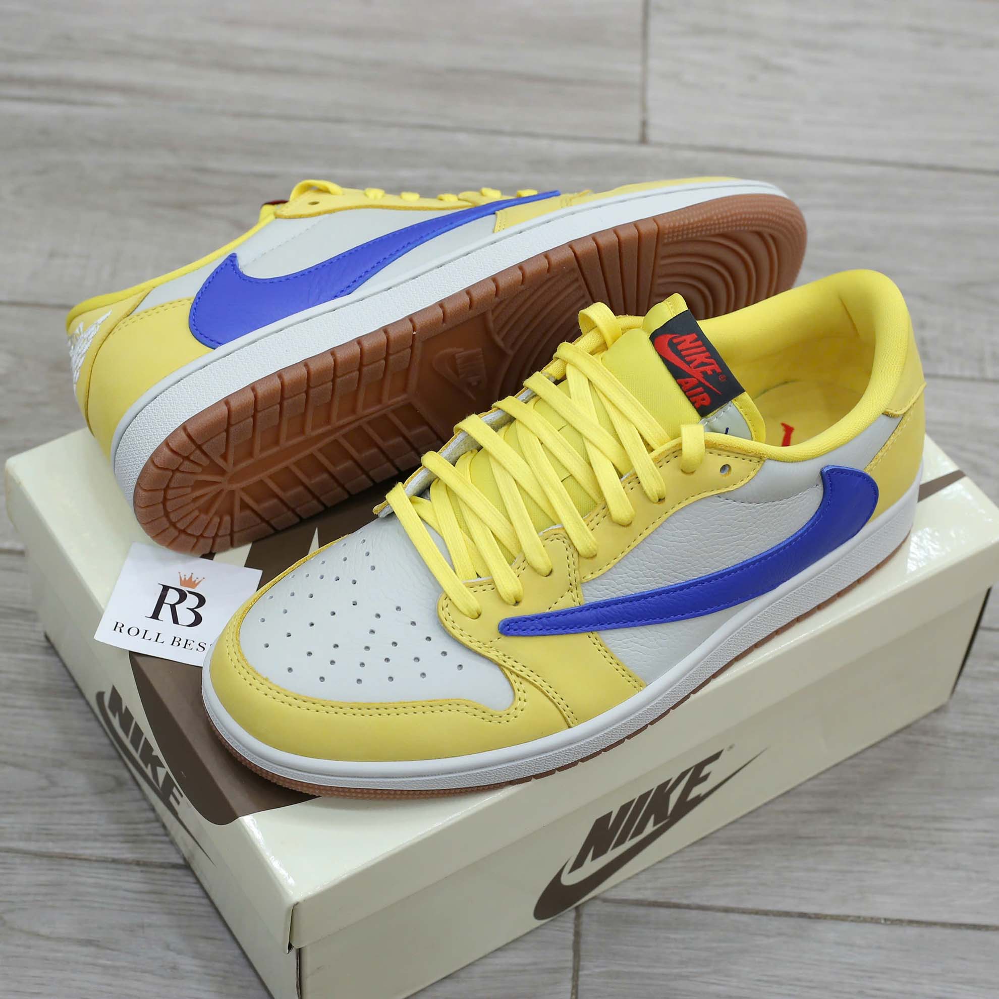Giày Nike Air Jordan 1 Low OG SP Travis Scott Canary Best Quality