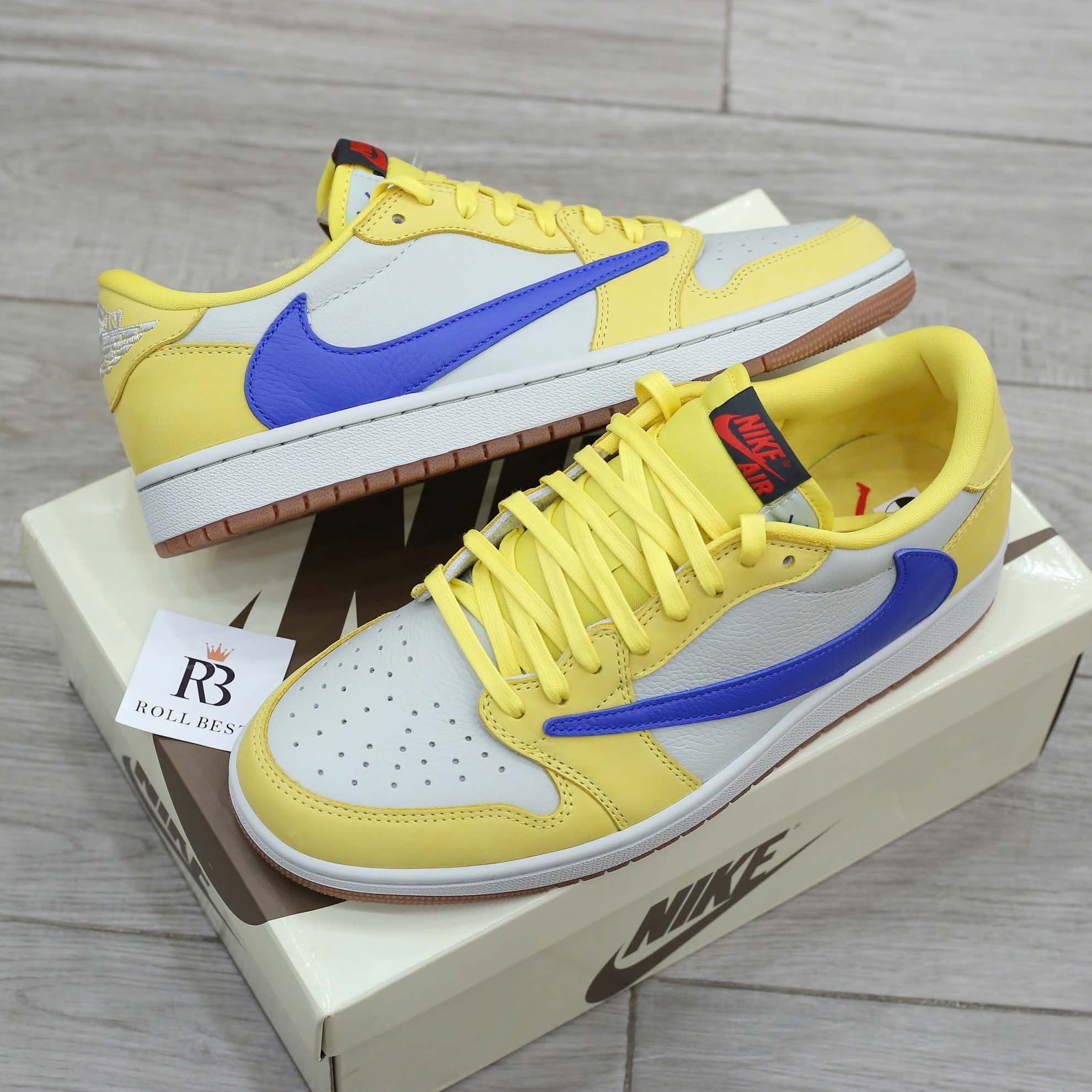 Giày Nike Air Jordan 1 Low OG SP Travis Scott Canary Best Quality